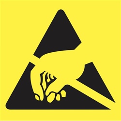 Safety Label - Simplified Electrostatic Sensitivity Symbol | HCL Labels