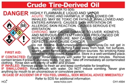 Crude Tire-Derived Oil GHS Label 16