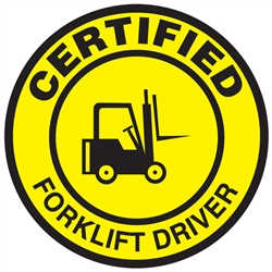 Certified Forklift Driver - Safety Label | HCL Labels